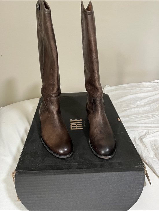 Frye Shoes - Frye Tall Brown Leather Riding Boots